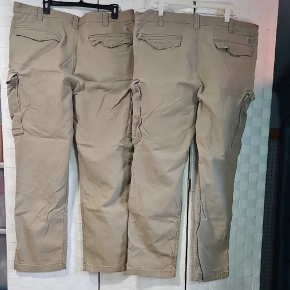 Carhartt Khaki/Tan Relaxed Fit Cargo Pants - Picture 3 of 6